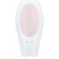 Vibrator Cuplu Satisfyer Double Joy Alb