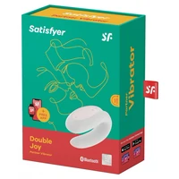 Vibrator Cuplu Satisfyer Double Joy Alb