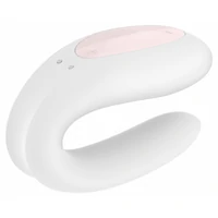 Vibrator Cuplu Satisfyer Double Joy Alb