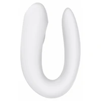 Vibrator Cuplu Satisfyer Double Joy Alb