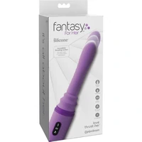 Vibrator ThrustHer Fantasy Love Cu Împingere Mov