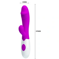 Vibrator Iepuraș Frumos Acțiune Rapidă Mov