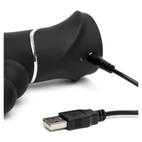 Vibrator Triplu Happy Rabbit Negru