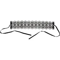Zgardă Choker Rhinestones Negru