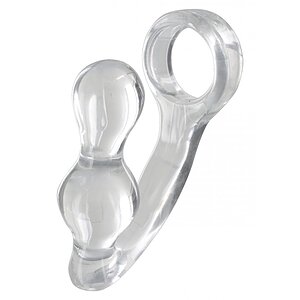 Power Plug Și Penisring Transparent pe SexLab