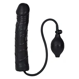 Dildo Realistic Inflatable Stud 24cm Negru pe SexLab