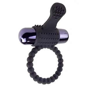 Inel cu Vibrații Fantasy C-Ringz Silicon Negru pe SexLab