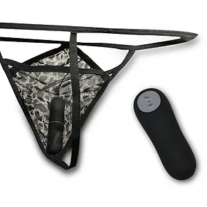 Chiloți Vibratori Telecomandați Fluturele Sălbatic Negru pe SexLab