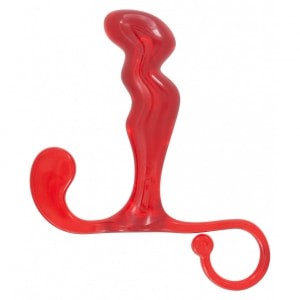 Stimulator de Prostată Power Plug pentru Punctul P Roșu Stimulator de Prostată Power Plug pentru Punctul P Roșu pe Sexlab.ro