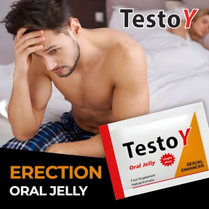 TestoY Jeleu Oral Pentru Erecție 10 plicuri