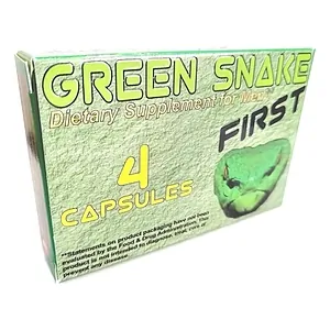 4 Pastile Green Snake Rezistență 2–3 Zile pe SexLab