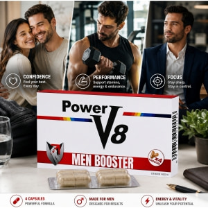 4 Pastile Pentru Erecție Și Potență Power V8