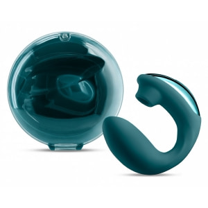 Vibrator Dublu Desire Euphoria Green – 2 Capete, Reîncărcabil Verde pe Sexlab.ro