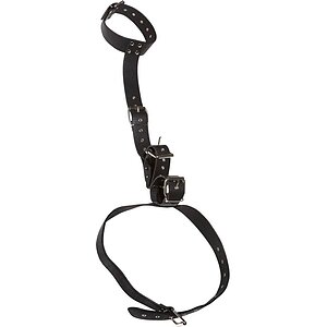 Bad Kitty Set Guler + Cătușe Reglabile Mâini Talie pe SexLab