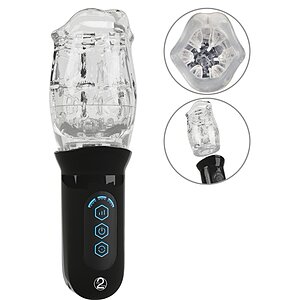 STROKER Masturbator Rotativ Transparent 4 Moduri Transparentă pe SexLab