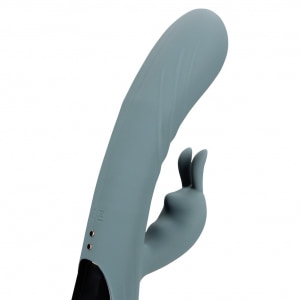 Vibrator Rabbit Loveline By Shots Pentru Stimulare Dublă Gri
