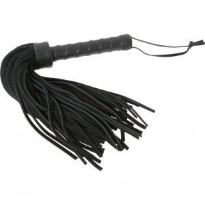 ZADO Flogger Din Piele 37 cm — Control și Stil Negru pe Sexlab.ro