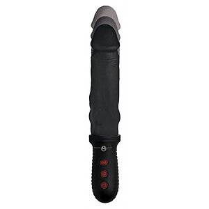 8X Auto Pounder Vibrating and Thrusting Dildo with Handle Negru pe SexLab