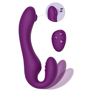 XOCOON Strapless Pulse Vibe Mov – 3 Motoare, Telecomandă pe SexLab