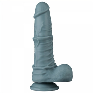 Vibrator Realist Lovetoy Nature Layer 3 Moduri Reîncărcabil Gri