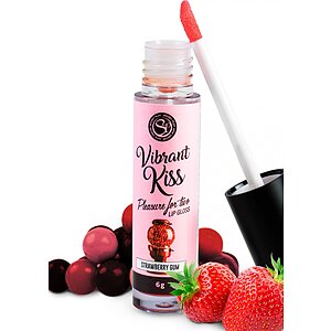 Lip Gloss Vibrant Kiss Căpșuni pe SexLab