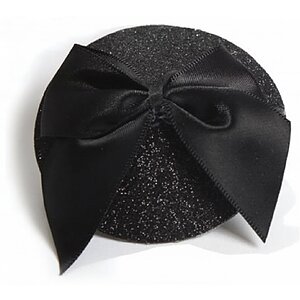 Accesoriu Sfârcuri Burlesque Glitter Negru