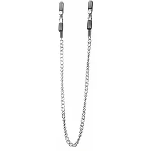 Adjustable Nipple Clamps Metal Argintiu pe SexLab