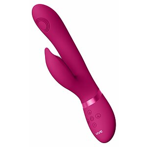 Aimi Pulse Wave and Vibrating Punctul G Rabbit Roz