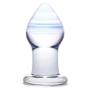 Anal Plug Amethyst Rain Glass Transparent Anal Plug Amethyst Rain Glass Transparent pe SexLab