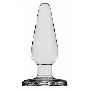 Anal Plug Basic 3 Inch Glass Transparent pe SexLab