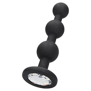 Anal Plug Beaded Diamond Negru Anal Plug Beaded Diamond Negru pe Sexlab.ro