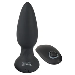 Anal Plug Black Velvets RC Rotating Negru pe SexLab