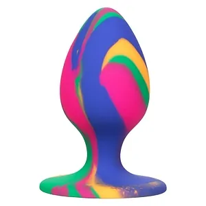 Anal Plug Cheeky Medium Tie-Dye Multicolor pe SexLab