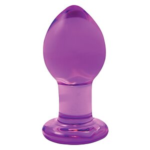 Anal Plug Crystal Premium Glass Mov pe SexLab