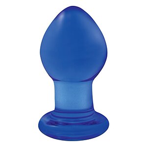 Anal Plug Crystal Small Albastru pe SexLab