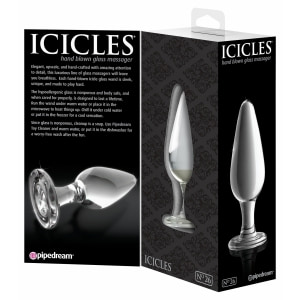 Anal Plug de Sticlă Icicles 26 Transparent