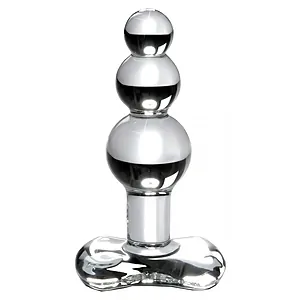 Plug Anal Sticla Icicles 47 Lungime 10.5 Cm Plug Anal Icicles Varianta Transparenta