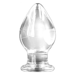 Anal Plug Knight Glass Transparent pe SexLab