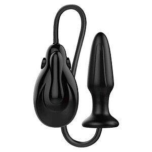 Anal Plug Mr. Play Inflatable Vibrating Negru pe SexLab