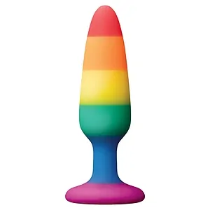 Anal Plug Pleasure Rainbow Small Multicolor pe SexLab
