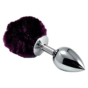 Anal Plug Pompon Metal Lovetoy Argintiu pe SexLab
