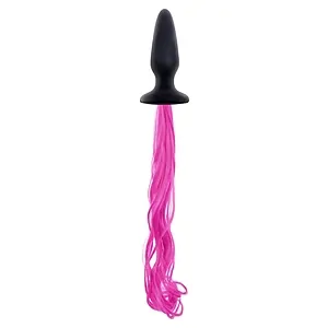 Anal Plug Pony Unicorn Tails Roz pe SexLab