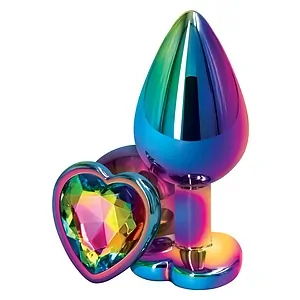 Anal Plug Rear Assets Multicolor Heart M Anal Plug Rear Assets Multicolor Heart M pe SexLab