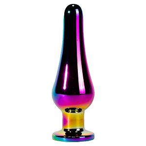 Anal Plug Secret Shine Metal S Rainbow Multicolor pe Sexlab.ro