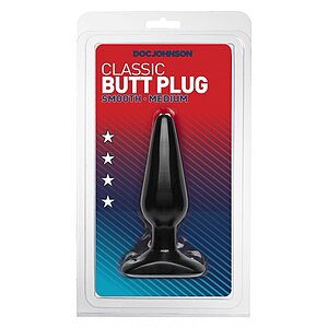 Anal Plug Smooth Mediu Negru