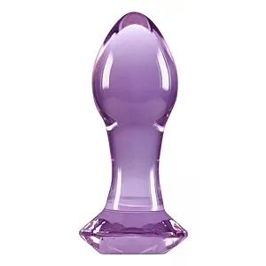 Anal Plug Sticlă Crystal Gem Mov Anal Plug Sticlă Crystal Gem Mov pe SexLab