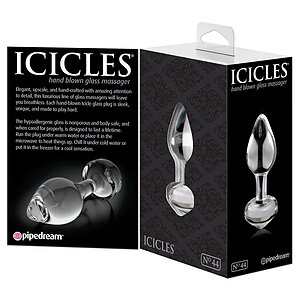 Anal Plug Sticlă Icicles No.44 Transparent
