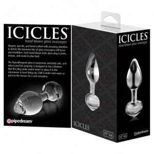 Anal Plug Sticlă Icicles No.44 Transparent