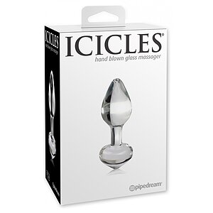 Anal Plug Sticlă Icicles No.44 Transparent