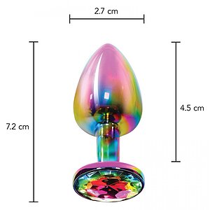 Anal Plug Twilight Jewel Small Multicolor